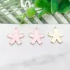 1 Colgante de Accesorio de Joyería DIY, Accesorio de Aleación con Flor de Esmalte a la Moda, Pulsera de Flor de Cinco Pétalos, Collar, Colgante de Arete