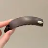 Presilha banana plissada de chifon, presilha vertical, presilha de garra de verão de alta qualidade, presilha para rabo de cavalo na nuca, presilha de cabelo elegante e delicada