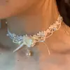 Gargantilla de Encaje Blanco para Mujer, Estilo de Deseo Puro de Nicho, Collar Versátil, Nuevo Modelo 2026