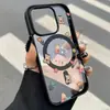 Coelho Florido Adequado para Iphone17Promax Capa de Celular Magnética de Acrílico Fosco 16 Nicho 15 Cobertura Total