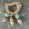 Sonajero de oso de haya DIY para bebé, mordedor para bebé, palo de molienda para bebé, pegamento para dientes