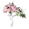 Ramo de Boda Artificial Ramo de Novia Arreglo Floral Artificial Accesorios de Boda Decoraciones de Flores Artificiales Rosas