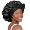Vendas Diretas da Fábrica Fita de Cetim Laço de Chapéu Redondo Extra Grande Beleza Cuidados com o Cabelo Chapéu de Aba Larga Turbante Feminino Touca de Dormir