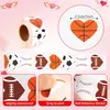 Conjunto transfronteiriço de 500 peças de adesivos em formato de coração com tema de bola, adesivos de bola de desenho animado em cores variadas, adesivos de futebol adesivos, adesivos de beisebol e basquete