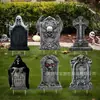 Placa Popular de Halloween Transfronteiriça, Placa Decorativa de Halloween em Forma de Lápide para Jardim Externo e Quintal