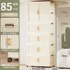 Em Estoque Guarda-Roupa Doméstico Sem Instalação Armário de Armazenamento de Brinquedos para Lanches de Bebê Armário de Armazenamento para Sala de Estar Guarda-Roupa Simples Infantil
