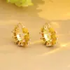 Populares Aretes de Zirconia Rosa de Lujo con un Toque Niche de Alta Gama, Elegantes, Suaves y Etéreos, Adecuados para el Uso Diario