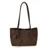 Bolso tejido de nicho estilo coreano, cuero suave, gran capacidad, bolso de mano, bolso de hombro, bolso de compras de moda y bolso para mamá