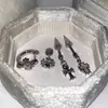 Brinco de Osso de Orelha de Diabo Cruzado Aço Titânio Doce Cool Cone Pontiagudo Brinco de Tarraxa Piercing Argola de Orelha Cruzada Personalizada Acessórios de Orelha