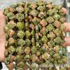 Cuentas sueltas de trébol de cuatro hojas de ágata de cristal de piedra natural de 14 mm, semiacabadas, pulsera DIY, accesorios de joyería antigua al por mayor