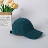 Gorra Otoño e Invierno para Mujer Cálida de Pana Gorra de Béisbol Mostrando la Cara Pequeña Grande Ala Ocio Viaje Gorra con Visera Comercio Exterior Mayoreo