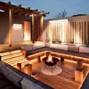 Luminária de Parede LED Longa para Exterior, à Prova d'Água, Luz Quente, para Varanda, Sala de Estar, Porta de Entrada, Jardim Externo e Iluminação de Parede de Pátio