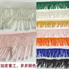 4cm Ultra-Denso DIY Resistente Hecho a Mano Accesorios para Cuentas Tubo de Cuentas Borla Colgante Moustache Verde y Rojo Ropa Sombreros Encaje