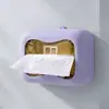 Caja de pañuelos con ventosa creativa, simple y práctica para uso doméstico, no requiere taladro, caja de pañuelos de silicona, dispensador de pañuelos suave adhesivo