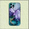 Capa de Celular Colorida com Arte de Mármore Deslumbrante Adequada para Iphone17