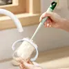 Ferramenta de Limpeza de Copos, Escova para Copos, Escova de Limpeza, Esponja de Bucha, Esponja com Cabo Longo, Escova para Mamadeiras, Limpeza e Remoção de Manchas de Copos de Água