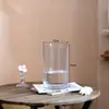 Vaso personalizado em estilo wabi-sabi, vaso de imitação de vidro, vaso transparente para arranjos florais hidropônicos, vaso transparente criativo com toque de luxo