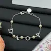 Nuevo Modelo 2025 Versión de Alta Gama Dior Pulsera Cd con Diamantes y Perlas para Mujer, Pulsera Dior de Lujo al por Mayor desde el Fabricante