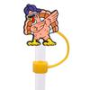 Serie Navideña de Dibujos Animados Transfronteriza, Tapones y Cubiertas Antipolvo para Popotes Hechos de Goma Suave de PVC, Disponibles para Venta al por Mayor en Amazon