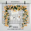 Venta Caliente Transfronteriza Arco de Enredadera de Rosas Artificiales Decoración Flor Artificial Enredadera Enredadera Hebilla para Conducto de Aire Acondicionado Enredadera Artificial