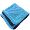 Toalla de Limpieza para Coche Trenzada de Doble Cara con Bloques de Color de Comercio Exterior, Alta Calidad, Fuerte Absorción de Agua, No Suelta Pelusa, Toalla Absorbente de Agua de Microfibra Colorida