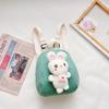 Mini mochila escolar para niños, conejito de peluche, para preescolar, para niñas y guarderías, venta al por mayor