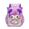 Mochila Escolar Ligera de Dibujos Animados para Jardín de Infancia, Modelo Nuevo para Niñas, Mochila Protectora de Columna y Reductora de Peso, Bolso Infantil Lindo de Kuromi Transfronterizo