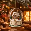 Adornos Colgantes Planos de Acrílico de Navidad Nuevos Decoraciones para Árbol de Navidad Muñeco de Nieve Casa Decoraciones de Navidad Decoraciones para el Hogar