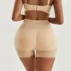 Bragas moldeadoras de cintura alta para mujer, con efecto realce de cadera y trasero falso, estilo bóxer de plástico, con almohadilla fija.