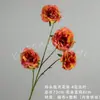 Flor Artificial Flor de Rosa Lua Crescente 4 Cabeças Buquê de Flores Artificiais Decoração de Cena de Casamento Estilismo Arte Floral Decoração de Flores de Seda Atacado