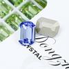 Dongzhou Crystal K9 de alta calidad con base puntiaguda, diamantes de cristal de anís estrellado largo plateados, joyas de diamantes, equipaje, accesorios decorativos de bricolaje al por mayor