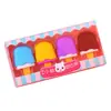 Gomas de Borrar de Colores Caramelo, Gomas de Borrar Realistas con Forma de Postre, 3D Desmontables y Ensamblables, Lindas Gomas de Borrar en Caja, Mayoreo