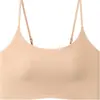 Jiandaniao Hombre de Papel Verano para Mujer Delgado Invisible Sin Costuras Belleza Espalda Tirante Fino Camiseta sin Mangas Sujetador