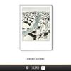 Wu Guanzhong Pintura de Tinta Pueblo de Agua de Jiangnan Nuevo Estilo Chino Combinación para Sala de Estar Pintura Decorativa Restaurante Fondo Casa de Huéspedes Pintura Colgante