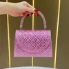 Bolso nuevo, elegante y deslumbrante para mujer, un bolso de noche chic con adornos de pedrería, un bolso tote versátil y un bolso de hombro único