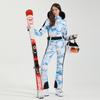Novo Macacão de Esqui Feminino Peça Única Slim-fit Macacão de Neve Calça de Neve Nicho Outdoor Impermeável Quente Macacão de Esqui para Snowboard