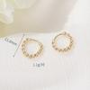 Arete de circonita verde aretes europeos y americanos aretes de alto sentido aretes de moda simples aretes de otoño e invierno aretes franceses venta al por mayor de fábrica