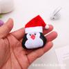 Decoración creativa de luces LED de muñeco de nieve navideño, colgante de alce, diadema de Papá Noel, pinza para el cabello, accesorios, venta al por mayor