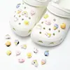 Buraco sapatos acessórios de alta qualidade ervilhas sapatos sapatos flor decorativo fivela diy acessórios jóias chinelos fivela removível sapato fivela