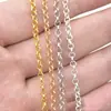 Cadena de hierro cadena O redonda cadena BL accesorios para collar pulsera DIY cadena O simple cadena cruzada fabricantes al por mayor