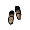 Zapatos de princesa de moda para niñas 2026 primavera y otoño nuevos mocasines versátiles de gamuza para niños con suela blanda