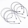 Faixa de cabelo simples de arame de liga preta Yiwu para banho de homens e mulheres, faixa de cabelo esportiva, acessórios de cabelo para a parte de trás da cabeça, lavagem de cabelo, fivela de cabeça