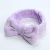 Diadema de Cabeza de Nube de Venta Caliente Absorbente que Absorbe el Sudor Muñequera Diadema de Felpa de Coral Set de Diadema para Cuidado de la Piel y Spa Fábrica de Origen