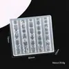 Molde de Silicona para Tallado de Uñas Nuevo Transfronterizo, Molde de Impresión para Árbol de Navidad, Campana, Hombre de Jengibre, Herramienta DIY para Uñas en Relieve