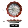 Plato de salsa retro de estilo japonés, plato de condimento de cerámica, restaurante doméstico, plato de condimento de aspecto alto personalizado, plato de aperitivo, plato frío