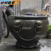 Tanque de Cobre para Exteriores Hecho a Medida 1.1m Tanque Grande de Cobre para Almacenamiento de Agua para la Ciudad Prohibida, Soporta Grabado, Tanque Grande del Jardín de Lotos, Productos de Cobre