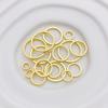 Anillo Cerrado de Cobre con Conservación de Color Oro de 14K Anillo Cerrado Collar DIY Aretes Pulsera Anillo de Conexión Espaciador Junta Círculo