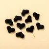Acrílico Color Sólido Brillante Agujero Recto Corazón de Melocotón Cuentas Hecho a Mano DIY Cadena para Teléfono Joyería con Cuentas Accesorios Materiales