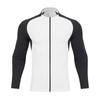 Jaqueta Esportiva Tricotada de Manga Longa com Zíper para Esportes Leves, Primavera e Outono, Combinação de Cores, Respirável, Moda, Jaqueta Casual Versátil, Personalização