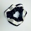 Nuevo Anillo para el Cabello Estilo Francés de Seda Intestino Grande Sensación de Alta Calidad Cabeza de Bola Cabeza de Flor Tira Rayada Patchwork Color Elegante Accesorios para el Cabello